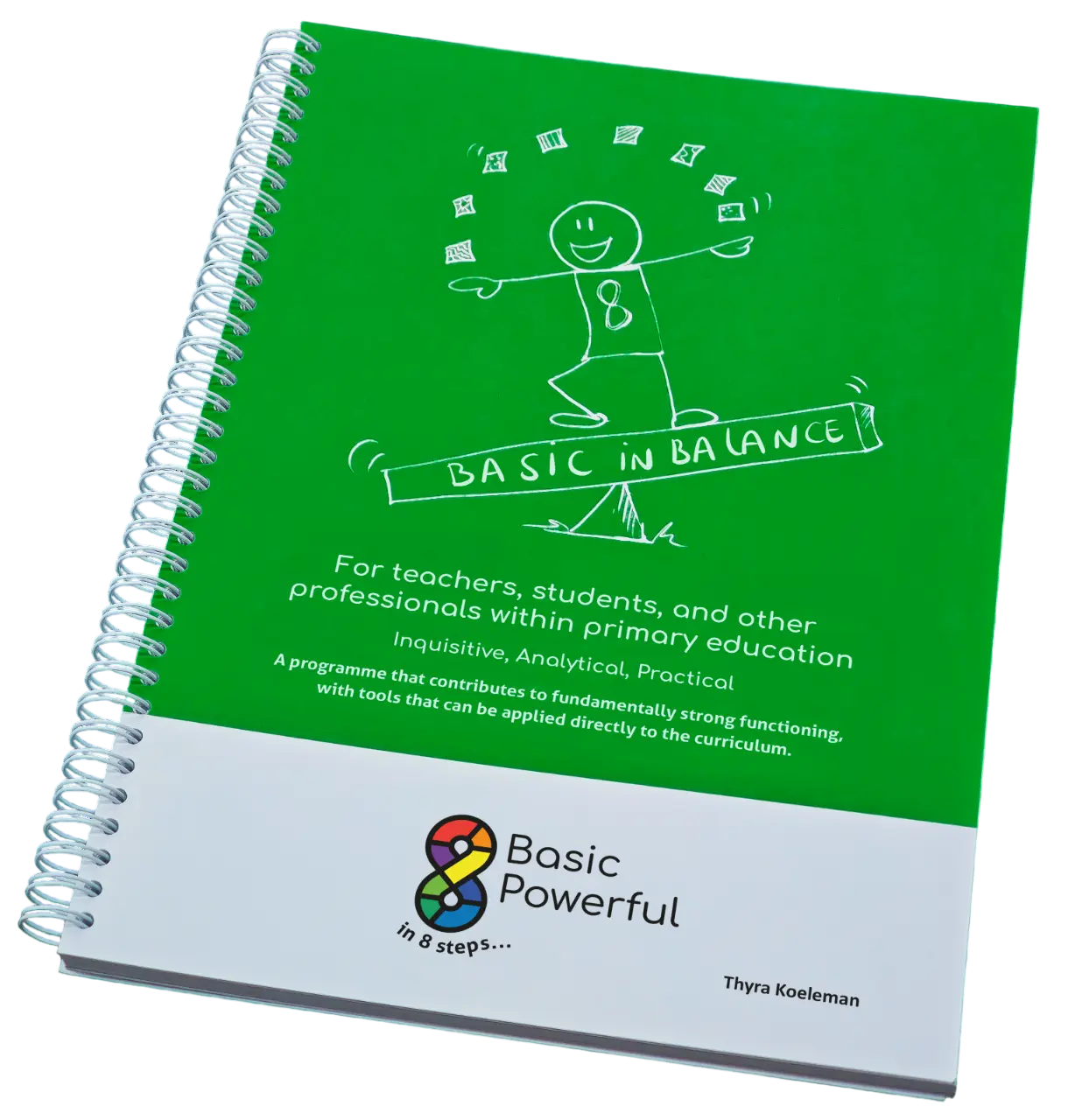 Mockup of the handbook “Basic Powerful”